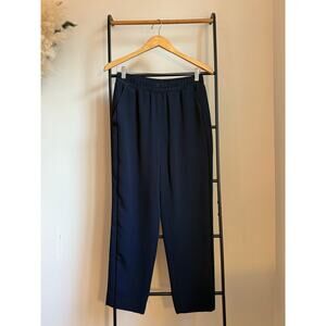 Judith & Charles Navy Pants Size 4 with Black Stripe
